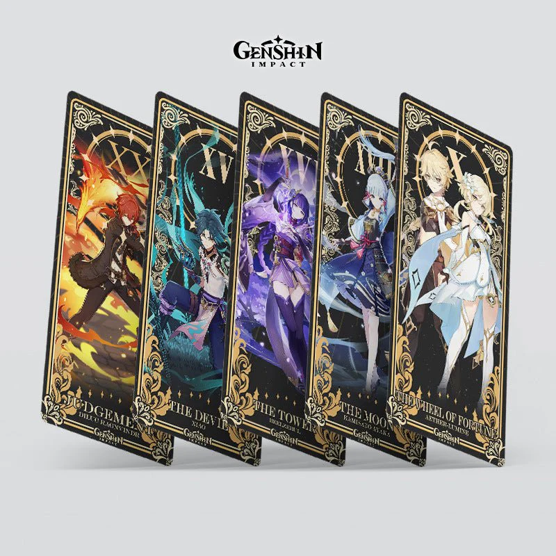 22Pcs Genshin Impact Character Tarot Cards - Image 3