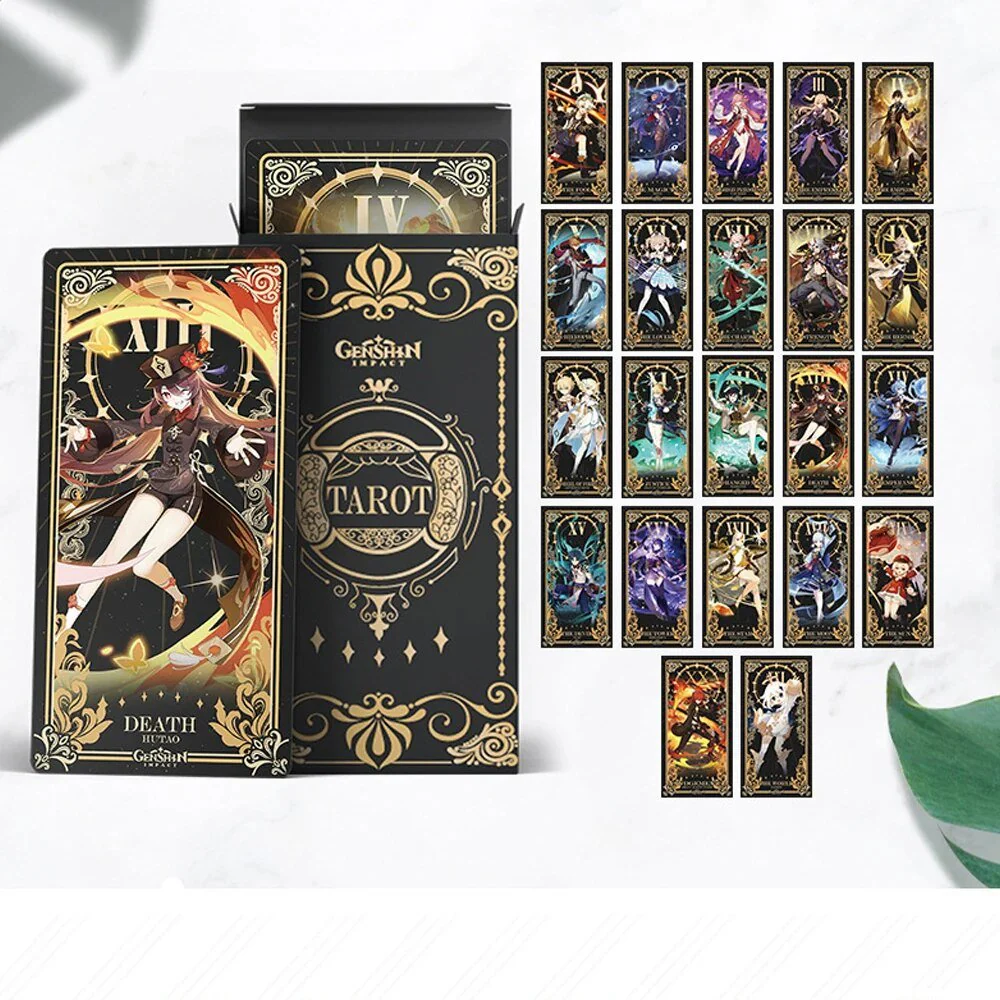 22Pcs Genshin Impact Character Tarot Cards - Image 4