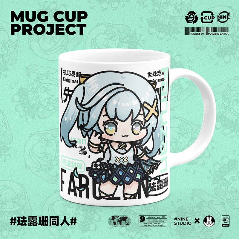 Genshin Impact Comic Style Cute Character Ceramics Mug - Faruzan - Image 2