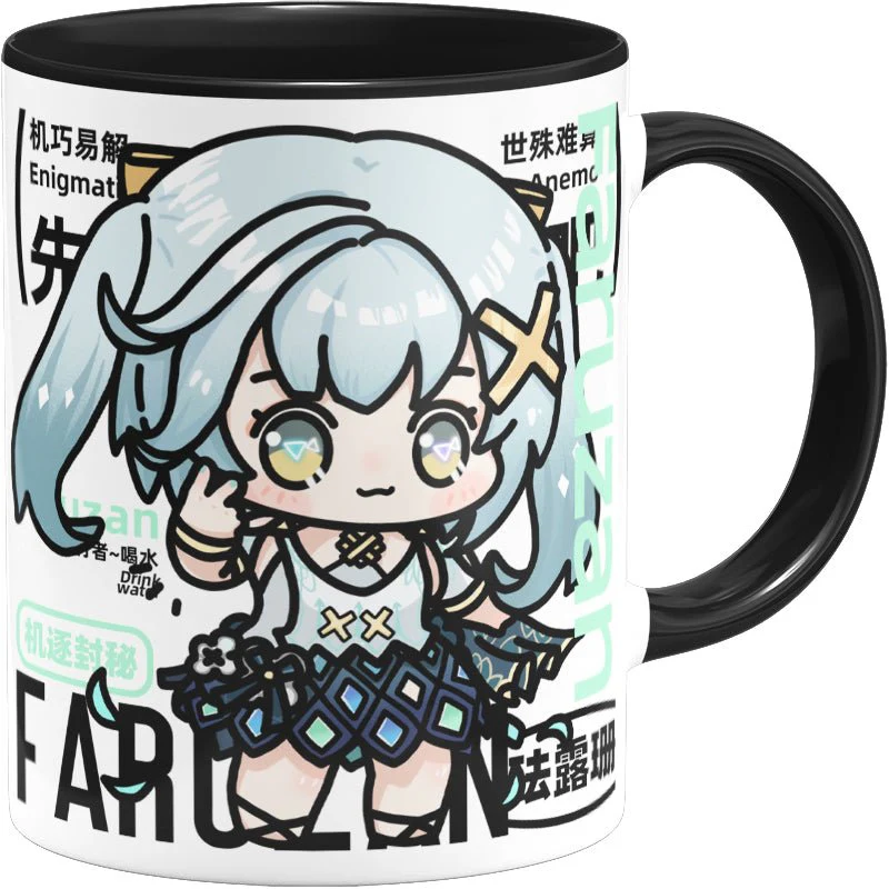 Genshin Impact Comic Style Cute Character Ceramics Mug - Faruzan - Image 5