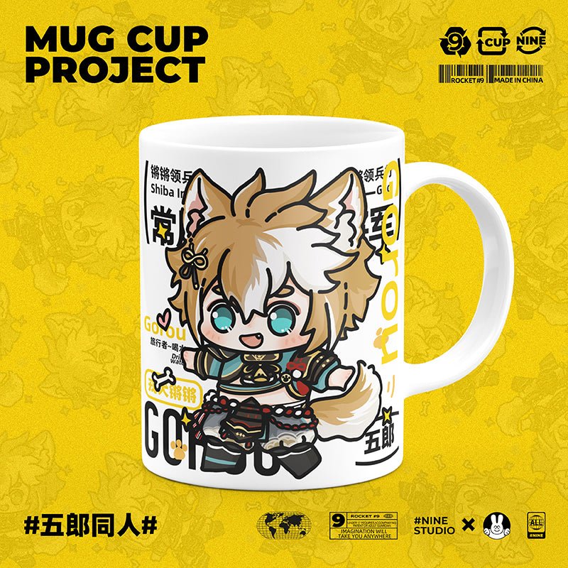 Genshin Impact Comic Style Cute Character Ceramics Mug - Gorou - Image 2