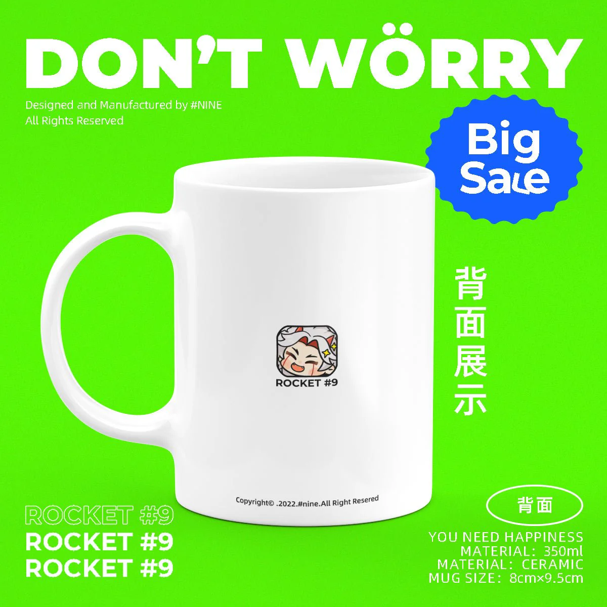 Genshin Impact Comic Style Cute Character Ceramics Mug - Itto - Image 3