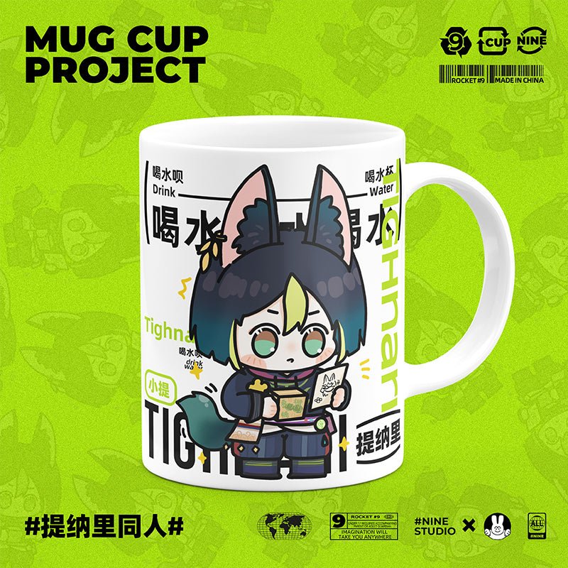 Genshin Impact Comic Style Cute Character Ceramics Mug - Tighnari - Image 2