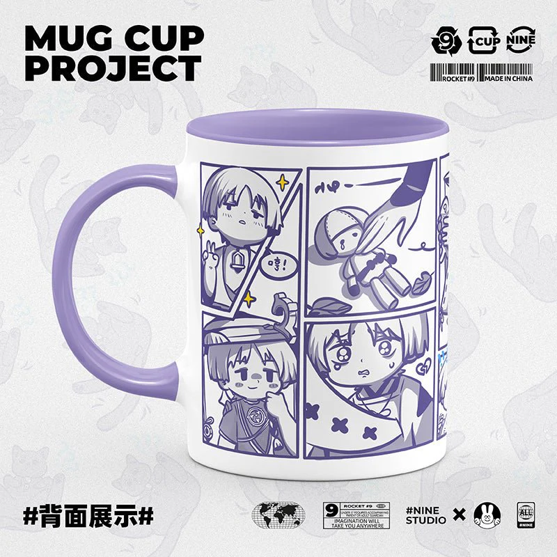 Genshin Impact Comic Style Cute Character Ceramics Mug - Wanderer (Cat) - Image 4