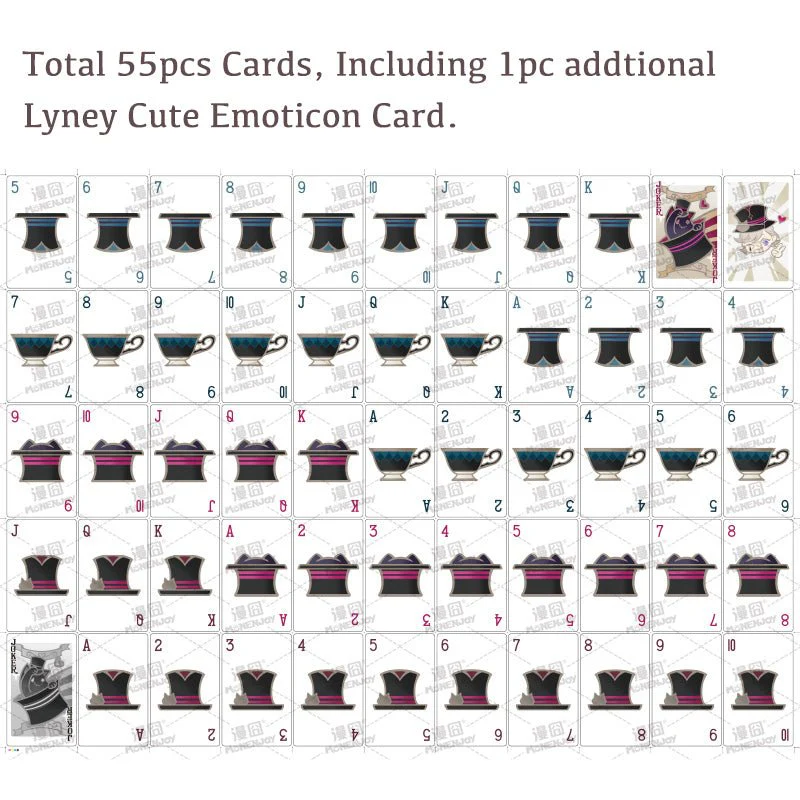 Genshin Impact Lyney and Lynette Magic Poker (Whole Deck, Total 55Pcs) - Image 5