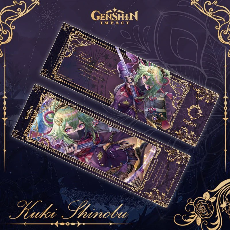 Genshin Laser Double-sided Foil Bookmark - Formal Dress - Image 14