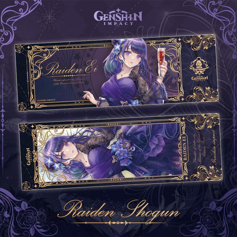 Genshin Laser Double-sided Foil Bookmark - Formal Dress - Image 5