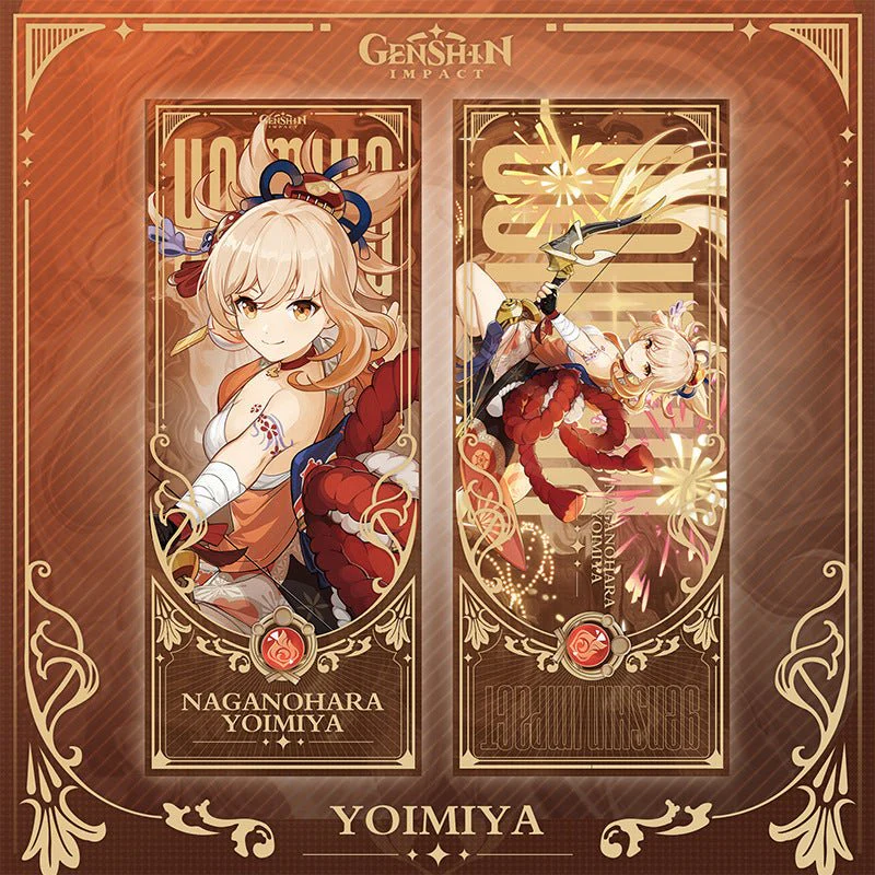Genshin Laser Double-sided Foil Bookmark - Image 27