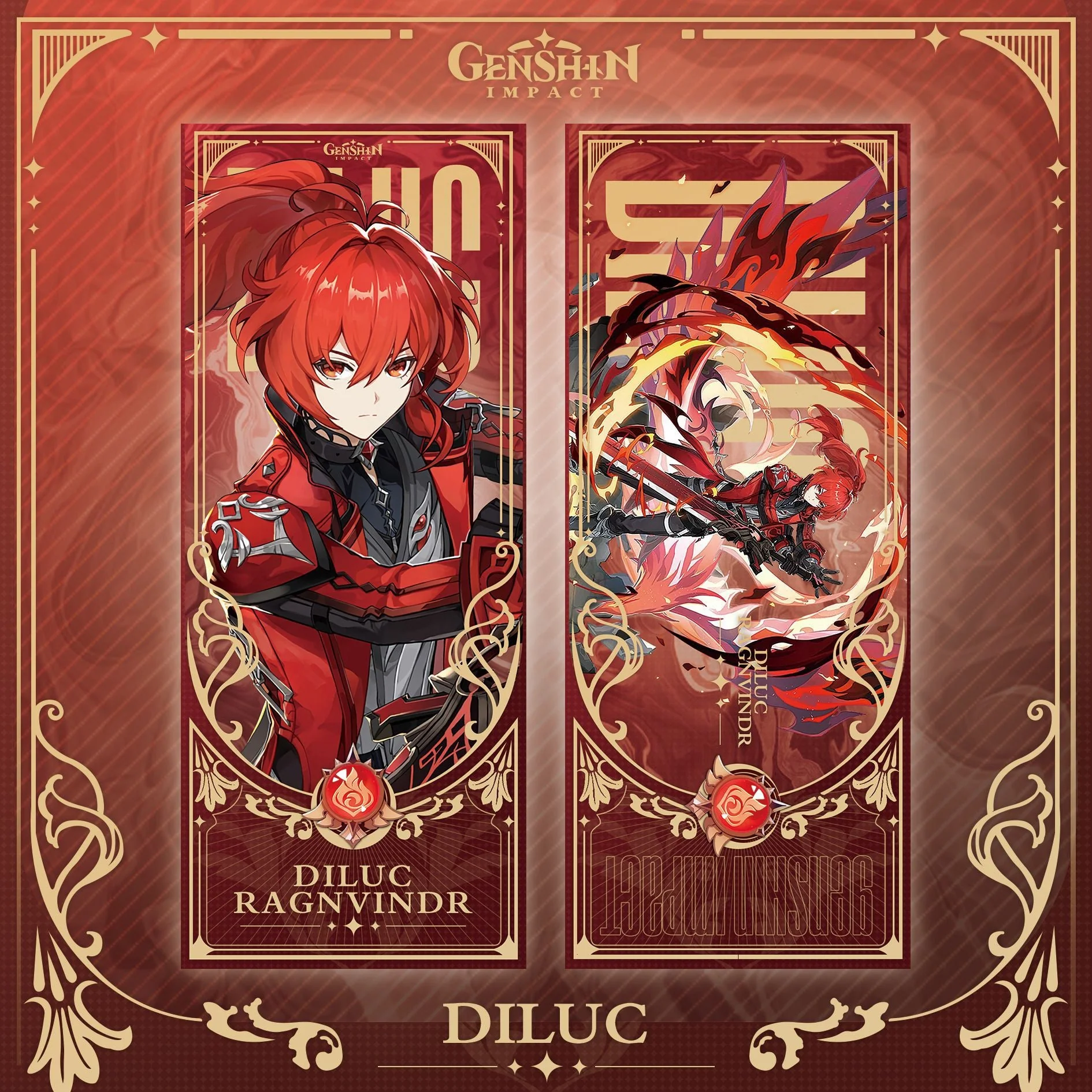 Genshin Laser Double-sided Foil Bookmark - Image 3