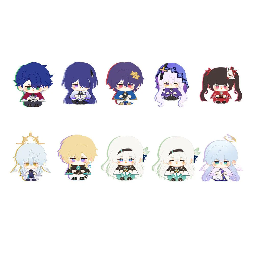 Honkai Star Rail Chibi Character Cute Plush Keychain Doll - Image 5