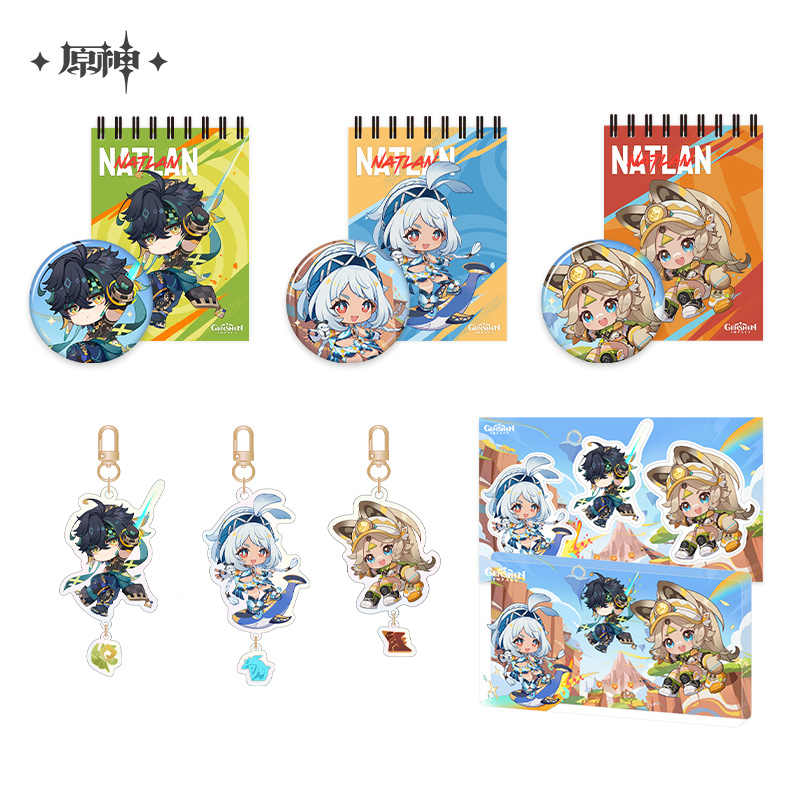 [OFFICIAL] Blaze To Natlan Series Character Cute Badge, Pendant, Note Pad, Acrylic Ornament and Refrigerator Magnet