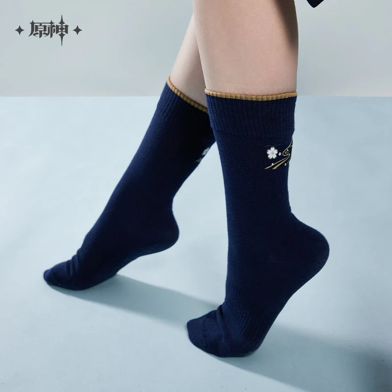 [OFFICIAL] Genshin Ayaka Impression Apparel Series - Socks (3Pairs) - Image 4