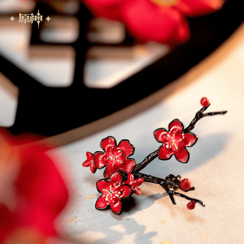 [OFFICIAL] Genshin Hu Tao Impression Apparel Series - Plum Blossom Brooches - Image 4