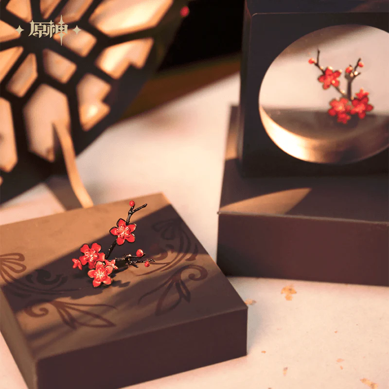[OFFICIAL] Genshin Hu Tao Impression Apparel Series - Plum Blossom Brooches - Image 5