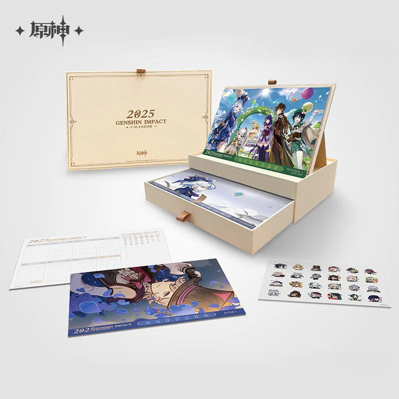 [OFFICIAL] Genshin Impact 2025 Desk Weekly Calendar