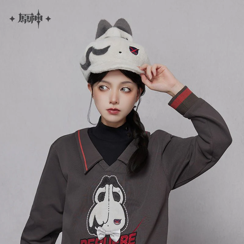 [OFFICIAL] Genshin Impact Arlecchino Impression Accessories - Peruere Furry Beret - Image 2
