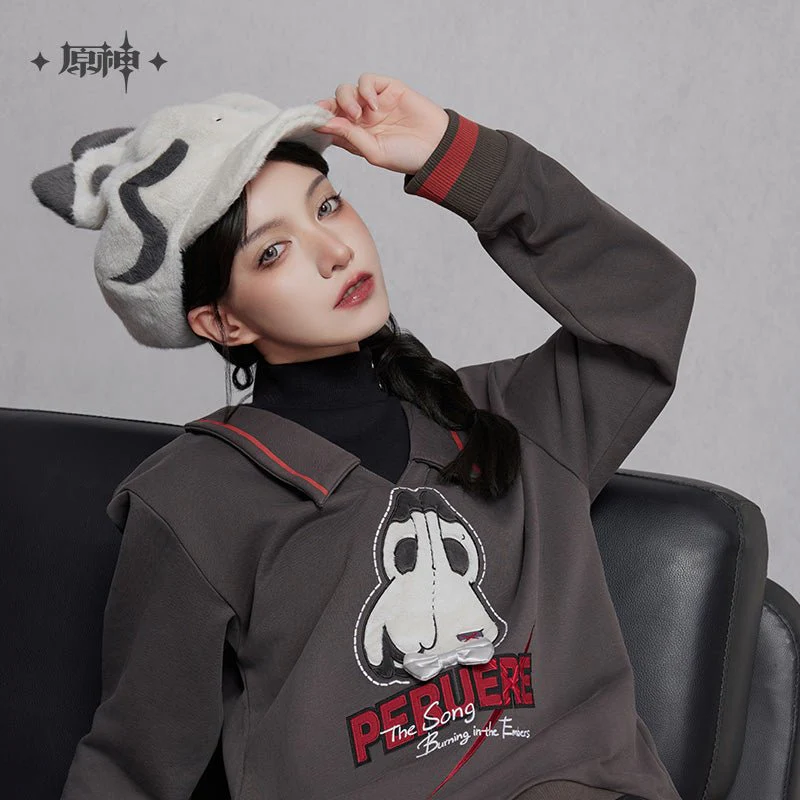 [OFFICIAL] Genshin Impact Arlecchino Impression Accessories - Peruere Furry Beret - Image 3