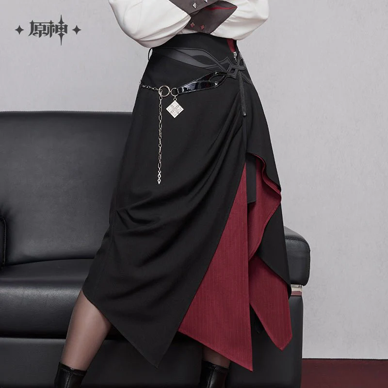 [OFFICIAL] Genshin Impact Arlecchino Impression Clothes - Asymmetrical Long Skirt - Image 3