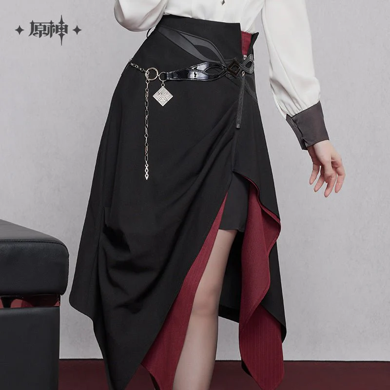 [OFFICIAL] Genshin Impact Arlecchino Impression Clothes - Asymmetrical Long Skirt - Image 4