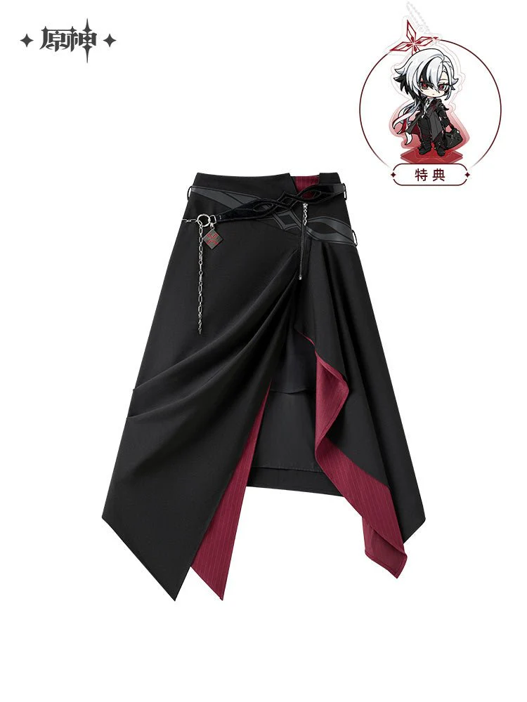 [OFFICIAL] Genshin Impact Arlecchino Impression Clothes - Asymmetrical Long Skirt - Image 6