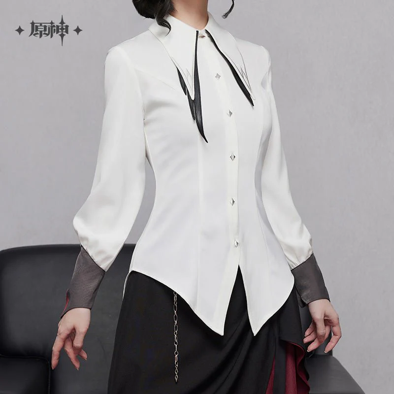[OFFICIAL] Genshin Impact Arlecchino Impression Clothes - Tie-Waist Shirt - Image 5