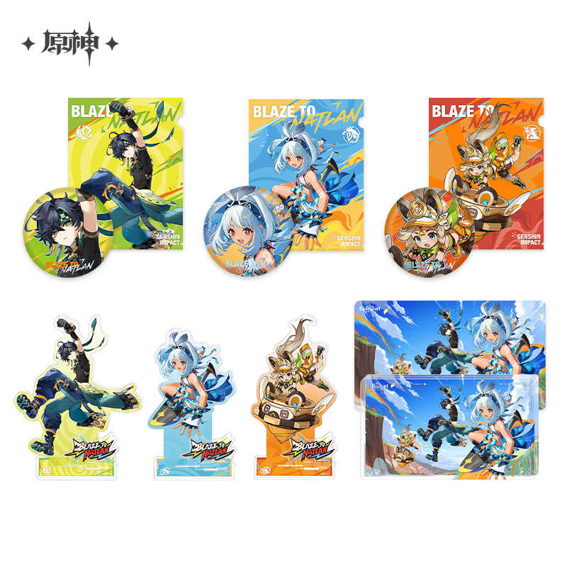 [OFFICIAL] Blaze To Natlan Series Character Badge, Stand Figure, File Folder, Mousepad and Acrylic Ornament