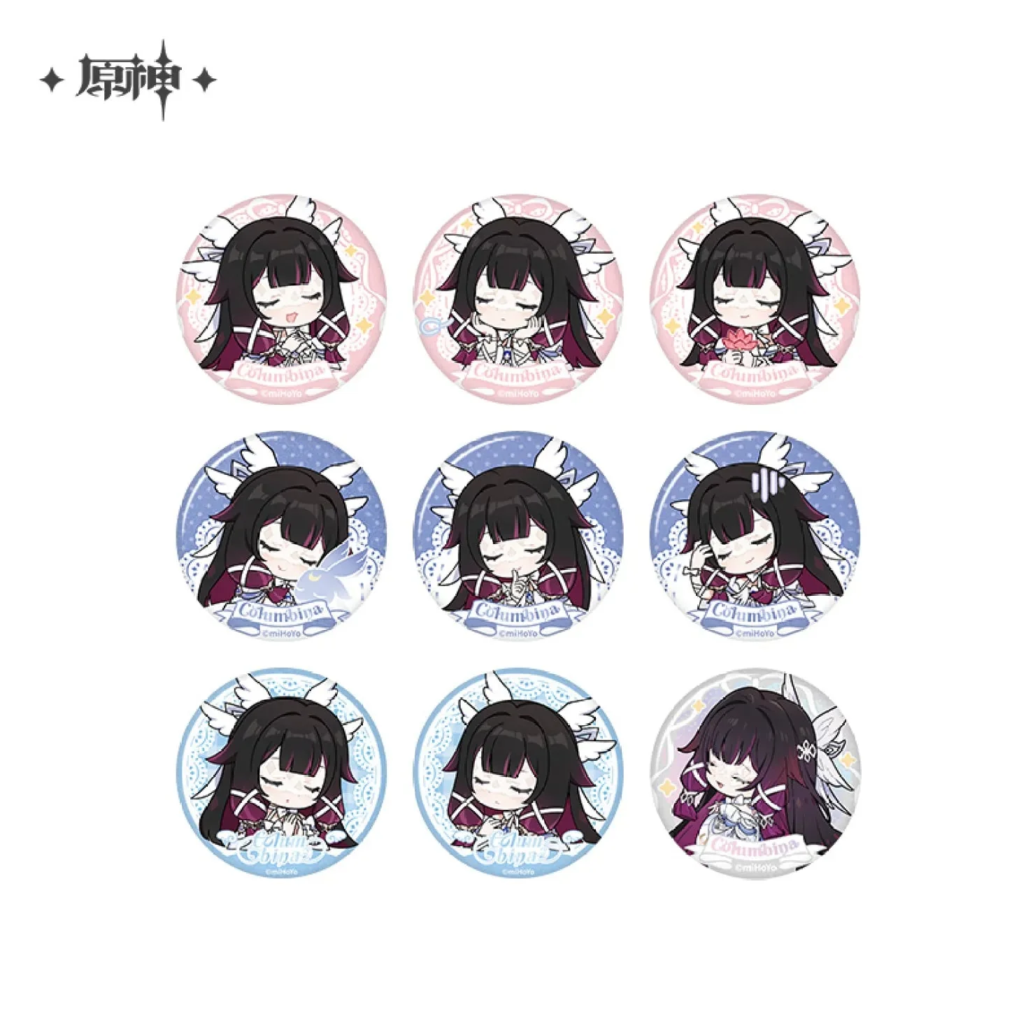 [OFFICIAL] Genshin Impact Columbina Blessing of the New Moon Series Badge Blind Box