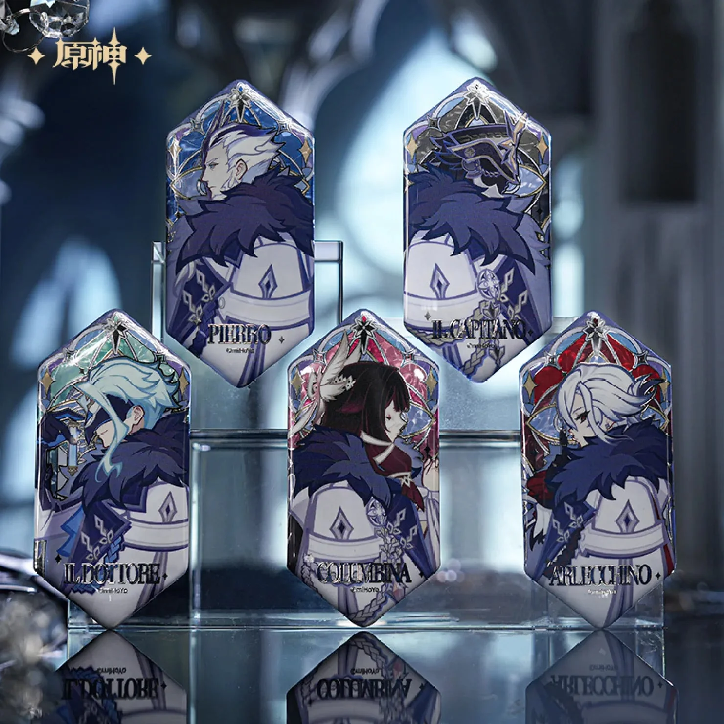 [OFFICIAL] Genshin Impact Frost and Flame Fatui Harbinger Impression Badge Blind Box - Image 2