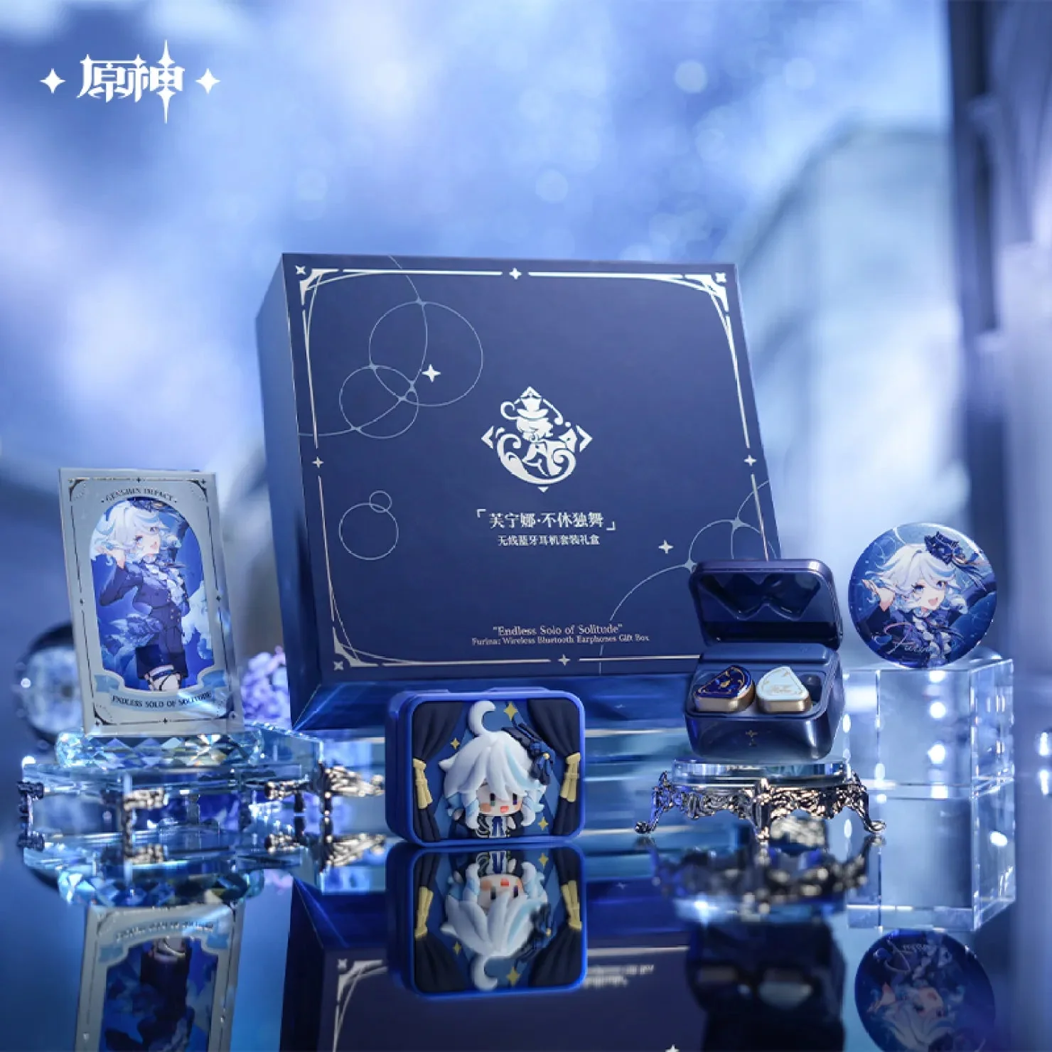 [OFFICIAL] Genshin Impact Furina Endless Solo of Solitude Bluetooth Earphones Gift Box