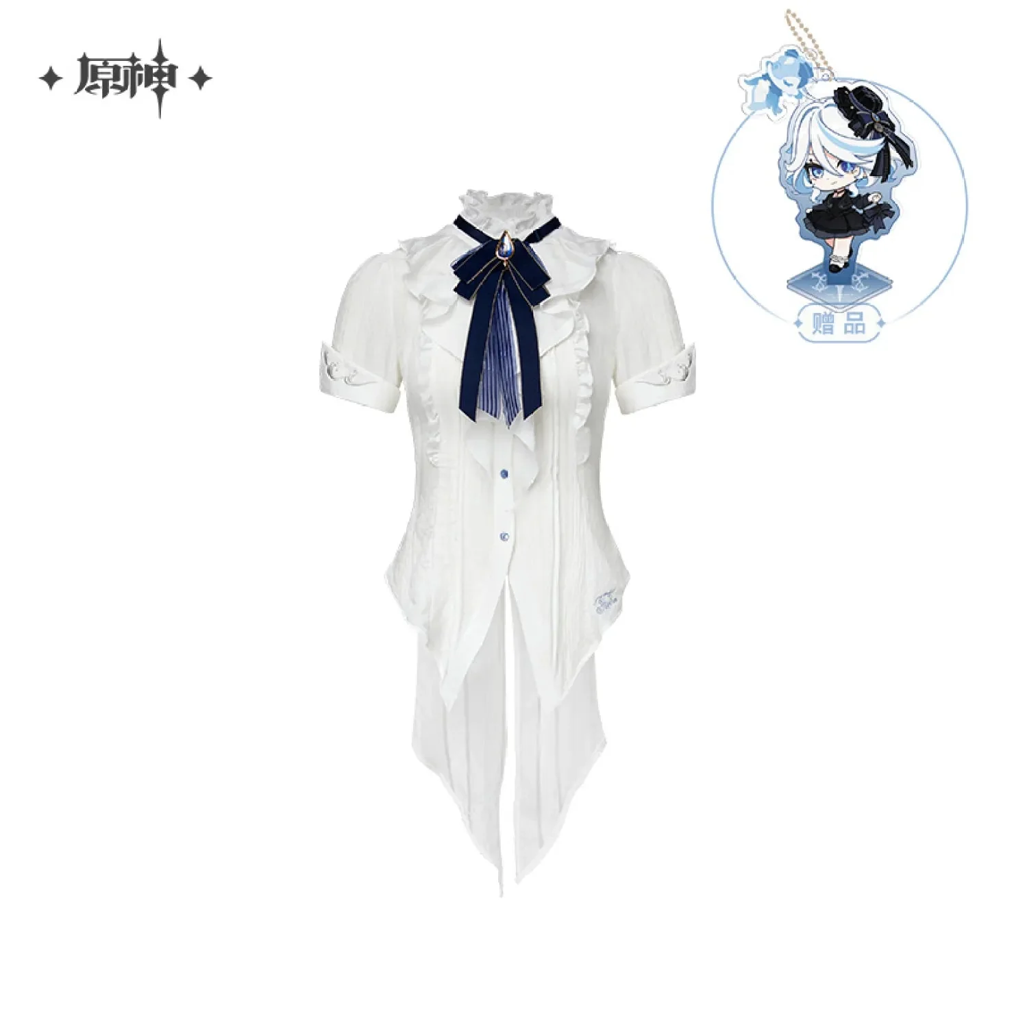 [OFFICIAL] Genshin Impact Furina Impression Series - Short-sleeved Waist-tightening Shirt - Image 6