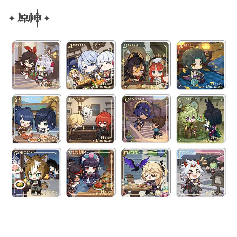[OFFICIAL] Genshin Impact Happy Birthday Series Refrigerator Magnets
