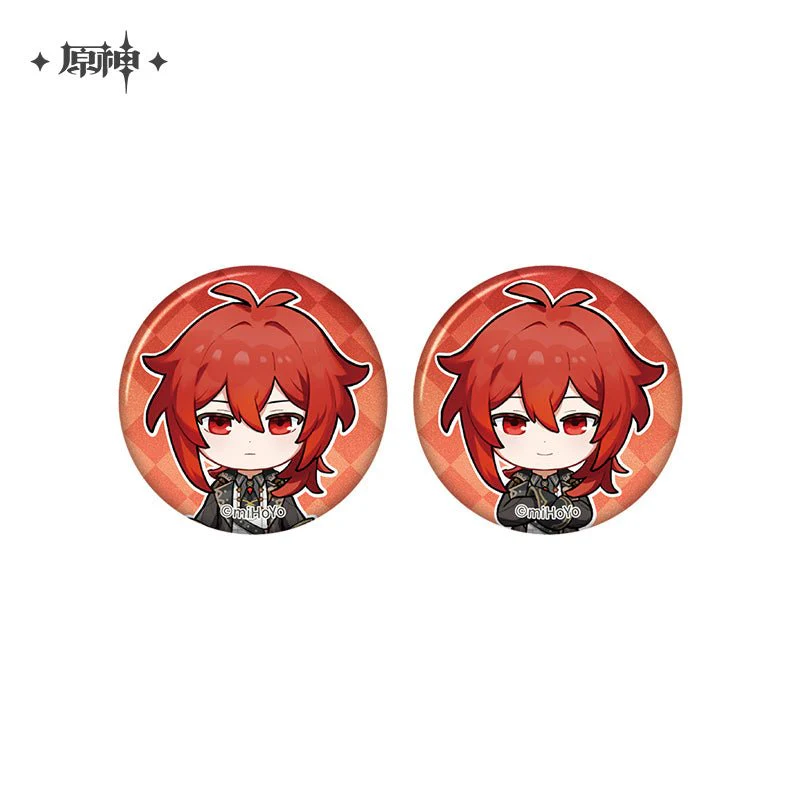 [OFFICIAL] Genshin Impact Happy Birthday Series Treasured Memories Character Mini Badge Set - Image 3