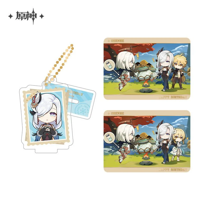 [OFFICIAL] Genshin Impact Happy Birthday Series Treasured Memories Character Stand Figure and Collection Cards Set - Image 10