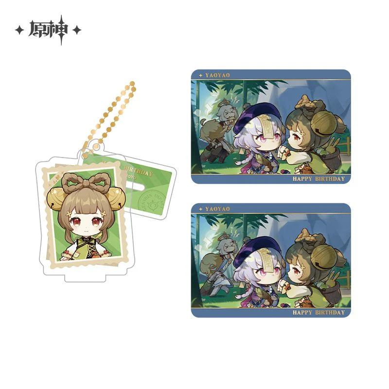 [OFFICIAL] Genshin Impact Happy Birthday Series Treasured Memories Character Stand Figure and Collection Cards Set - Image 11