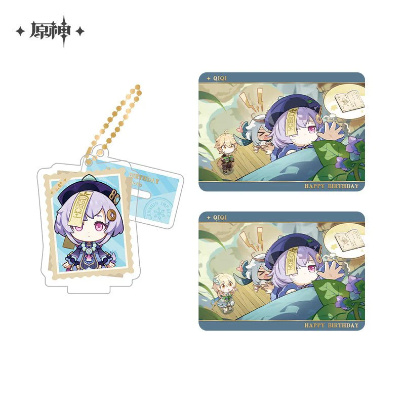 [OFFICIAL] Genshin Impact Happy Birthday Series Treasured Memories Character Stand Figure and Collection Cards Set - Image 12