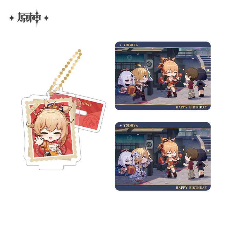 [OFFICIAL] Genshin Impact Happy Birthday Series Treasured Memories Character Stand Figure and Collection Cards Set - Image 14
