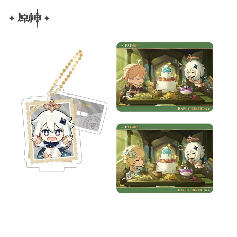 [OFFICIAL] Genshin Impact Happy Birthday Series Treasured Memories Character Stand Figure and Collection Cards Set - Image 18