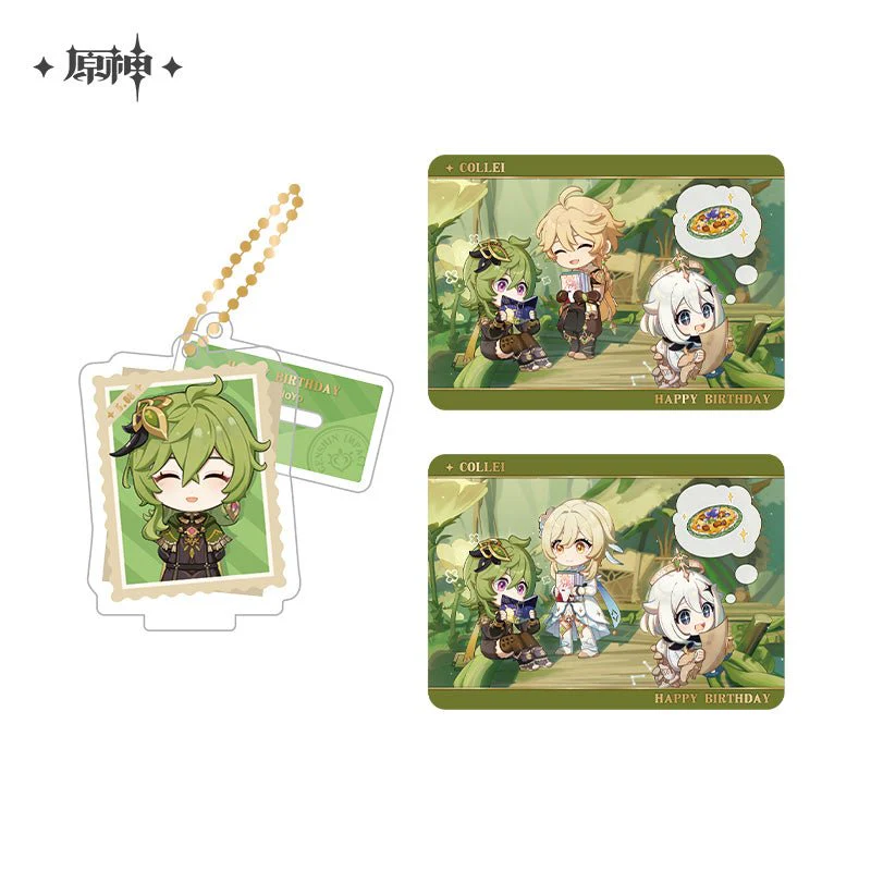 [OFFICIAL] Genshin Impact Happy Birthday Series Treasured Memories Character Stand Figure and Collection Cards Set - Image 19