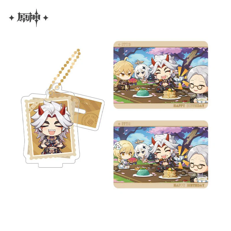 [OFFICIAL] Genshin Impact Happy Birthday Series Treasured Memories Character Stand Figure and Collection Cards Set - Image 21