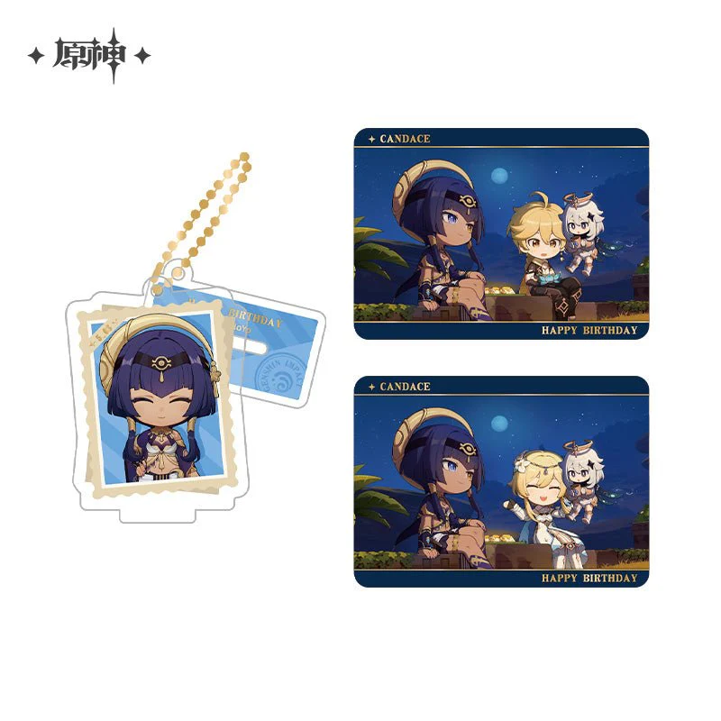 [OFFICIAL] Genshin Impact Happy Birthday Series Treasured Memories Character Stand Figure and Collection Cards Set - Image 22