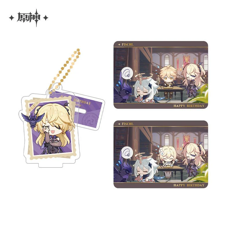 [OFFICIAL] Genshin Impact Happy Birthday Series Treasured Memories Character Stand Figure and Collection Cards Set - Image 23