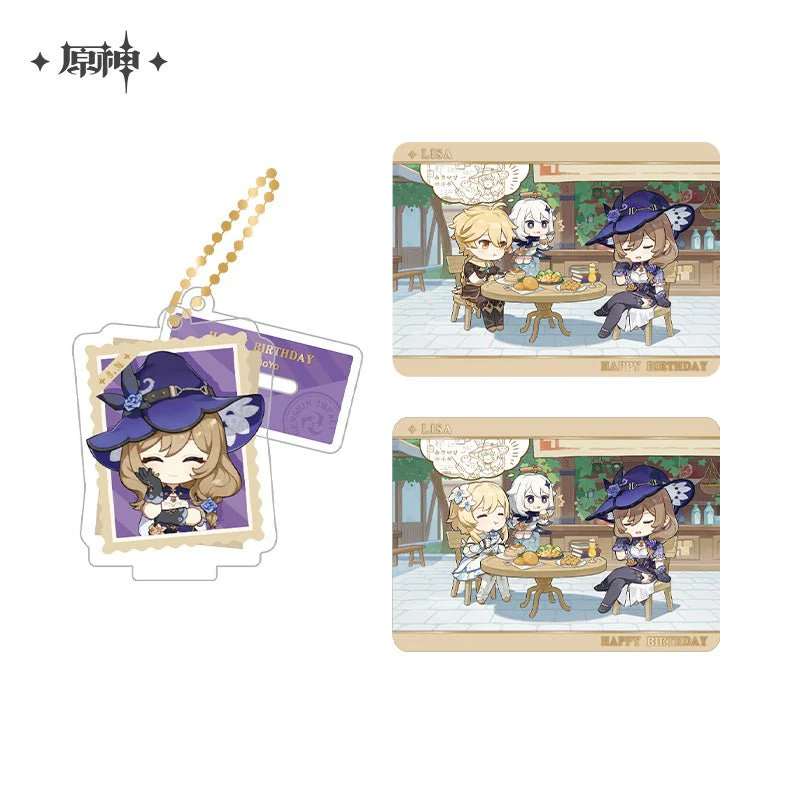 [OFFICIAL] Genshin Impact Happy Birthday Series Treasured Memories Character Stand Figure and Collection Cards Set - Image 24