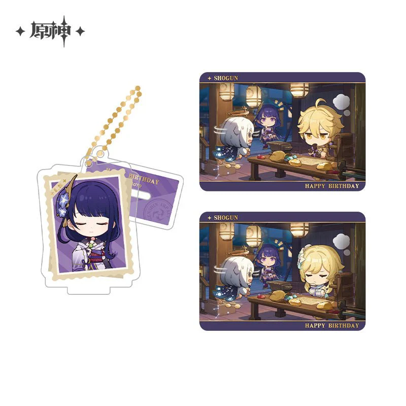 [OFFICIAL] Genshin Impact Happy Birthday Series Treasured Memories Character Stand Figure and Collection Cards Set - Image 25