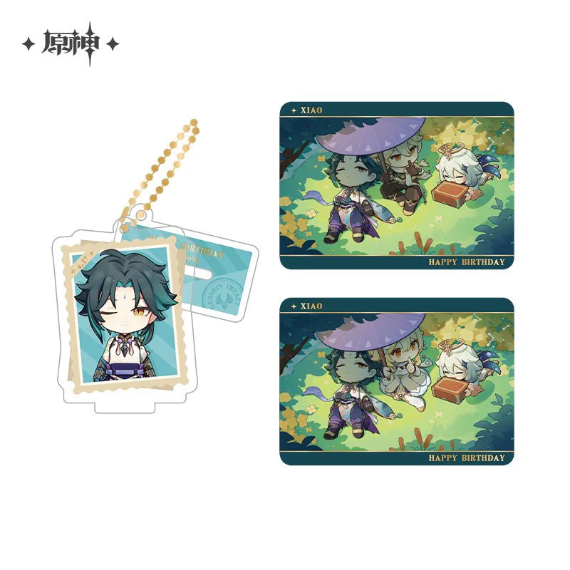 [OFFICIAL] Genshin Impact Happy Birthday Series Treasured Memories Character Stand Figure and Collection Cards Set - Image 5