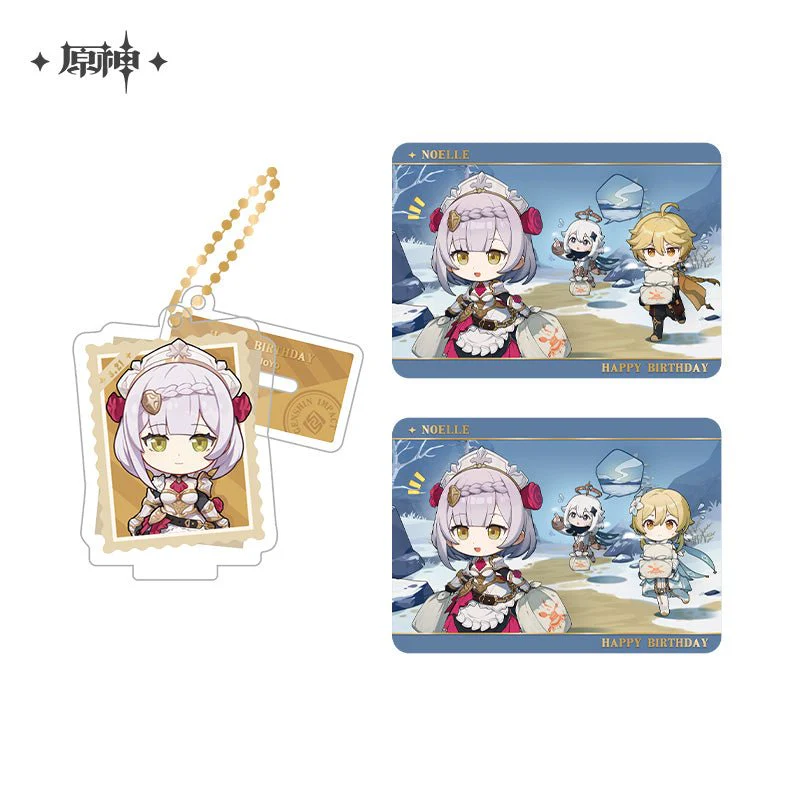 [OFFICIAL] Genshin Impact Happy Birthday Series Treasured Memories Character Stand Figure and Collection Cards Set - Image 7