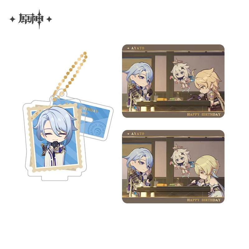 [OFFICIAL] Genshin Impact Happy Birthday Series Treasured Memories Character Stand Figure and Collection Cards Set - Image 8