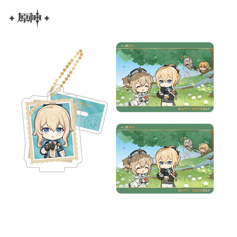 [OFFICIAL] Genshin Impact Happy Birthday Series Treasured Memories Character Stand Figure and Collection Cards Set - Image 9