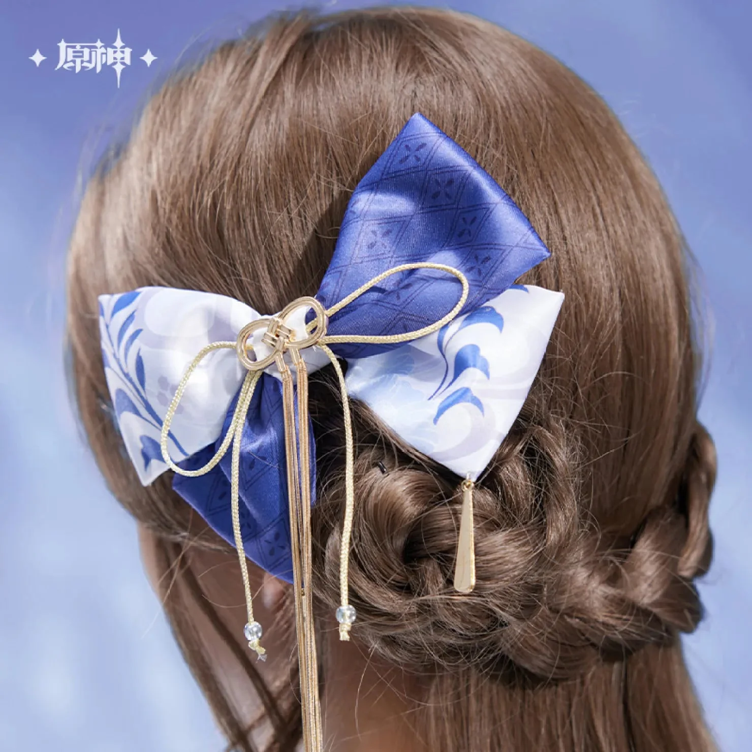[OFFICIAL] Genshin Impact Kamisato Ayato Impression Series Accessories - Bow Hair Pendant - Image 3