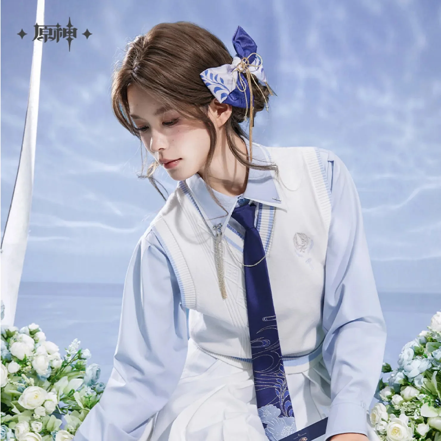 [OFFICIAL] Genshin Impact Kamisato Ayato Impression Series Accessories - Bow Hair Pendant - Image 5