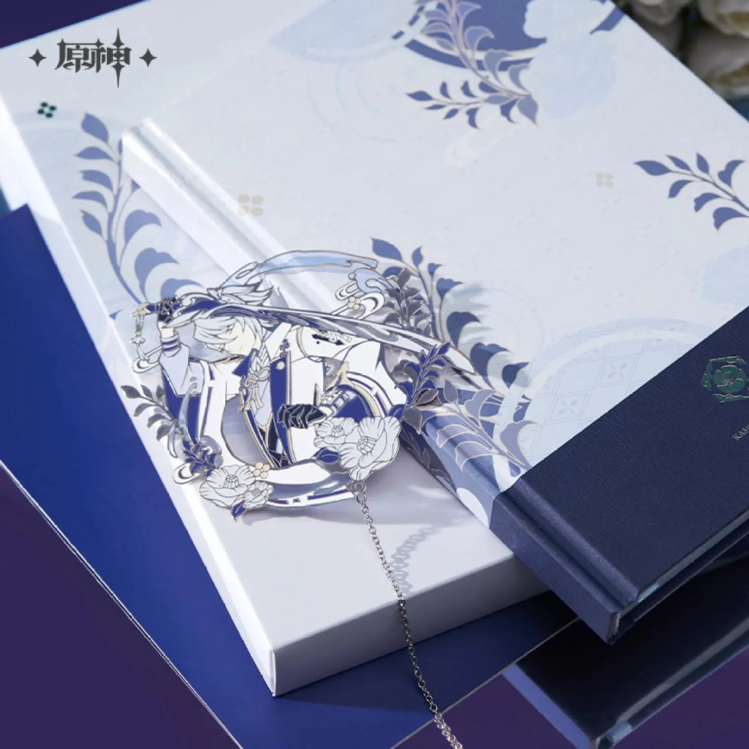 [OFFICIAL] Genshin Impact Kamisato Ayato Impression Series Accessories - Notebook / Bookmark Gift Box - Image 3